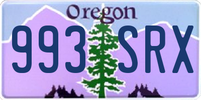 OR license plate 993SRX