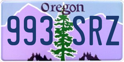 OR license plate 993SRZ