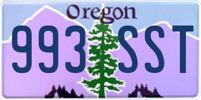 OR license plate 993SST
