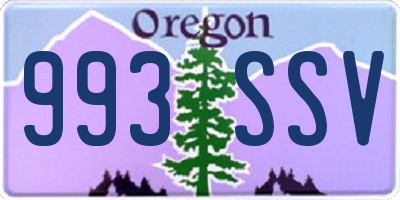 OR license plate 993SSV