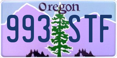OR license plate 993STF