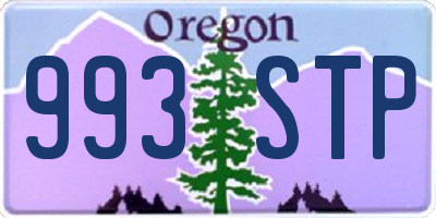 OR license plate 993STP