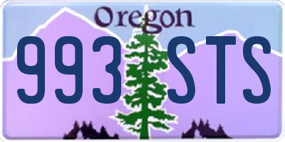 OR license plate 993STS
