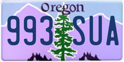 OR license plate 993SUA
