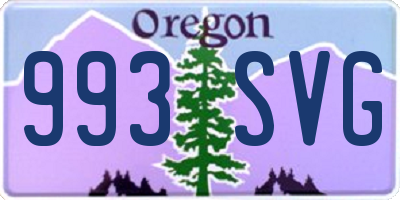 OR license plate 993SVG