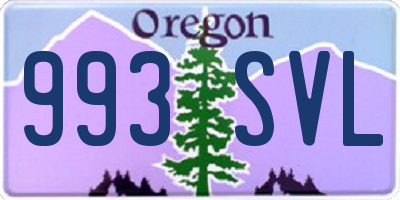 OR license plate 993SVL