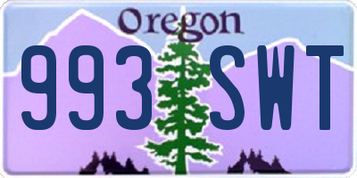OR license plate 993SWT