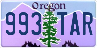 OR license plate 993TAR