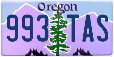 OR license plate 993TAS