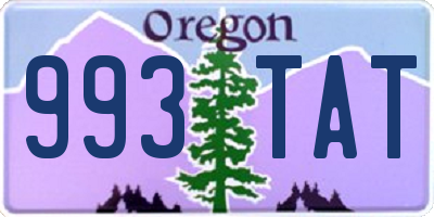 OR license plate 993TAT