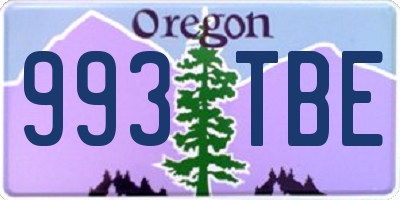 OR license plate 993TBE