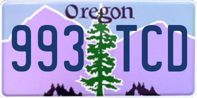 OR license plate 993TCD
