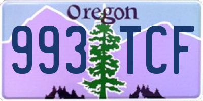 OR license plate 993TCF