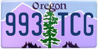 OR license plate 993TCG