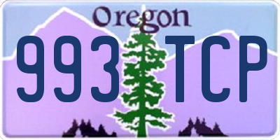 OR license plate 993TCP