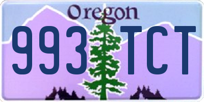 OR license plate 993TCT