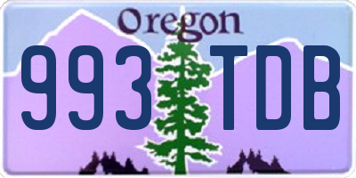 OR license plate 993TDB