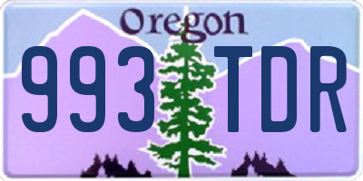 OR license plate 993TDR