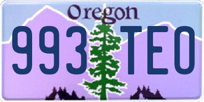 OR license plate 993TEO