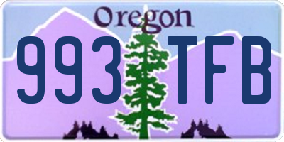 OR license plate 993TFB