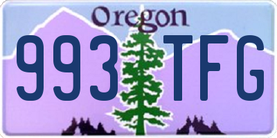 OR license plate 993TFG