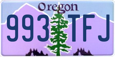 OR license plate 993TFJ