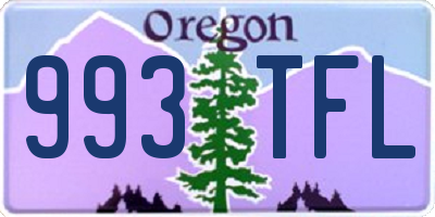 OR license plate 993TFL