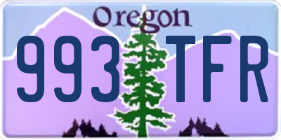 OR license plate 993TFR