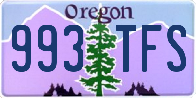 OR license plate 993TFS
