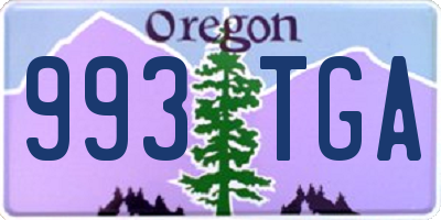 OR license plate 993TGA