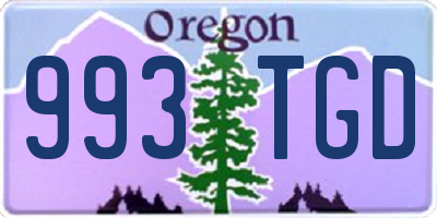 OR license plate 993TGD