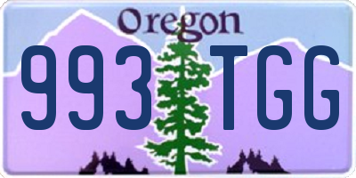 OR license plate 993TGG