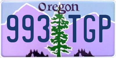 OR license plate 993TGP