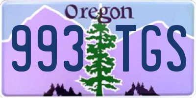 OR license plate 993TGS