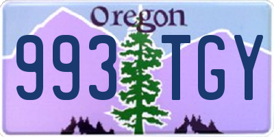OR license plate 993TGY