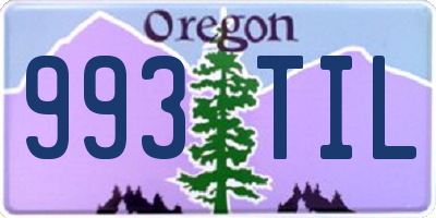 OR license plate 993TIL