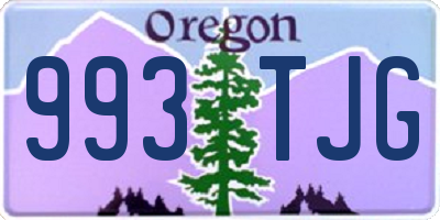 OR license plate 993TJG