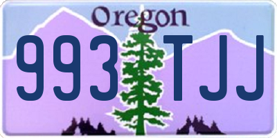 OR license plate 993TJJ