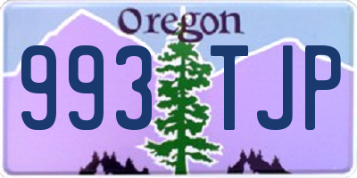 OR license plate 993TJP