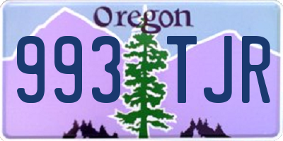 OR license plate 993TJR