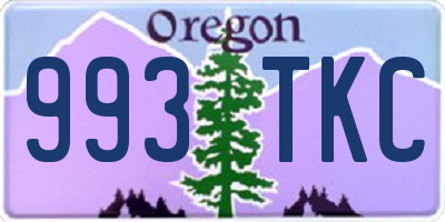 OR license plate 993TKC