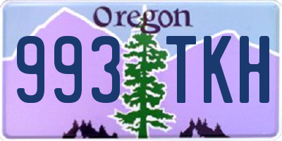 OR license plate 993TKH