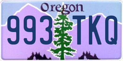OR license plate 993TKQ