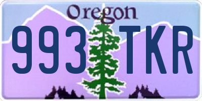 OR license plate 993TKR