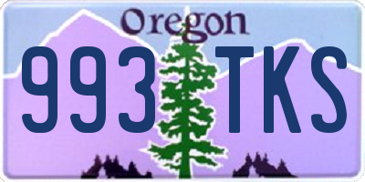 OR license plate 993TKS