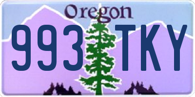 OR license plate 993TKY