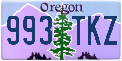 OR license plate 993TKZ