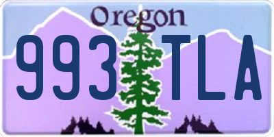 OR license plate 993TLA