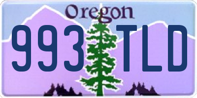 OR license plate 993TLD