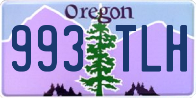 OR license plate 993TLH